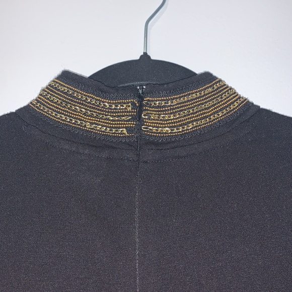 NEW! Vero Moda Black Sleeveless Asymmetric Turtleneck Dress - Picture 5 of 8